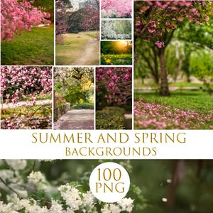 Flower background, Blossom Tree photo overlays, Painted Flower Overlays, Digital Floral background, Spring backdrop, Summer Backdrop, jpeg