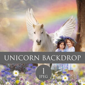 Unicorn Digital Backdrop, Horse Photo Overlay, Magic Digital Backdrop, Fairytale unicorn, Spring Fairytale Background, fantasy background