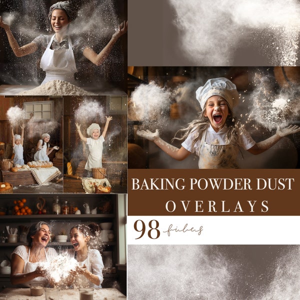 Christmas baking powder dust overlays,  digital white flour Photoshop overlays, Digital Flour Photoshop Overlays for Photography, flour png