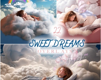 Sweet dream overlays, magic overlay, fantasy png, mystically digital overlays, photoshop overlays, sleeping overlays, dream png, magic light