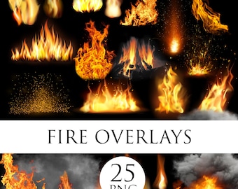 Bonfire Photo Overlays, Bonfire clipart png, Bonfire png, Fire overlay, Photoshop Overlay, Campfire, Digital Fire, Light overlay,Sparkle png