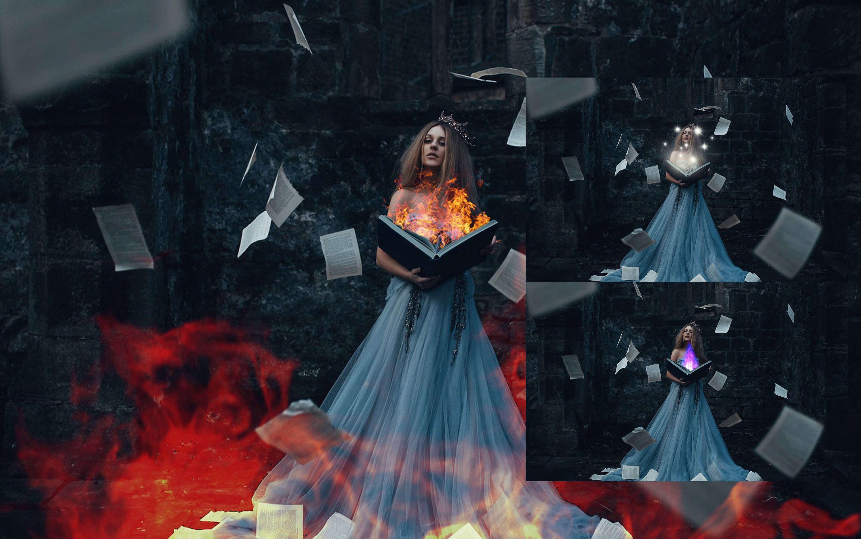 Magic Book Shine Photo Overlays, Christmas Magic Shine Overlays, Light ...