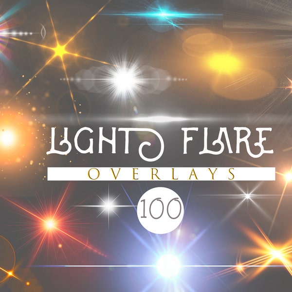 Glowing Light Flare Overlay, Lens flare overlays, Photoshop Overlay Sunset Overlay, Sunlight Overlay for Photoshop, spotlight overlay, bling