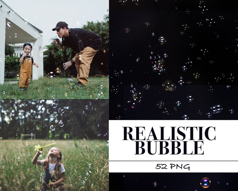 Soap Bubble Overlays for Realistic Bubble Etsy