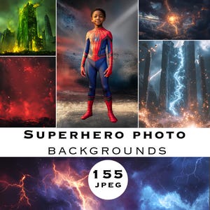 Superhero Photo Backgrounds, Inspired movie, Fantasy backdrop, photo composite