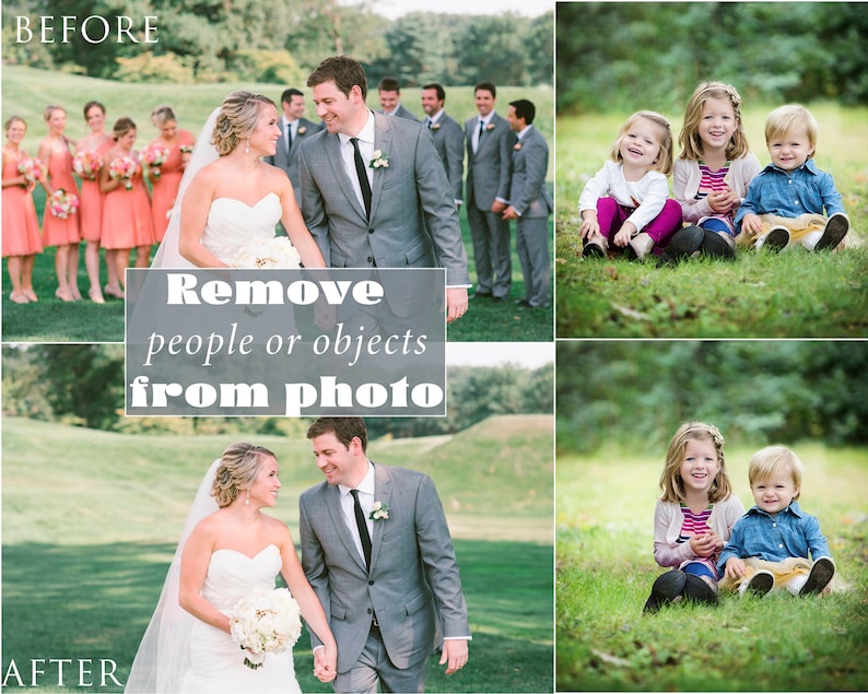 Remove People From Photo, Photo manipulation, Photo retouch, Remove Person From Image, Remove Objects from Photo, photo editing service image 1