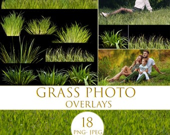 Grass photo overlays, Glade photoshop overlays, Grass png, Foreground Elements, Photoshop Overlays, Digital Backdrop, Green Plant Overlays