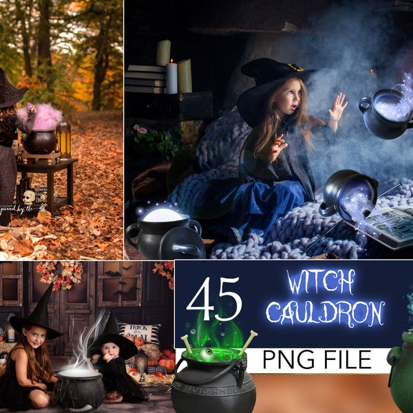 halloween clipart, Witches cauldron, Halloween overlays, witch clipart, magic png, Smoke and Mist photoshop overlays, cauldron smoke overlay