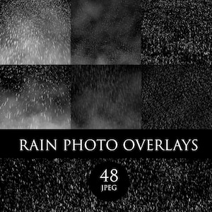 Realistische regenfoto-overlays: vallende regen, regendruppeltexturen