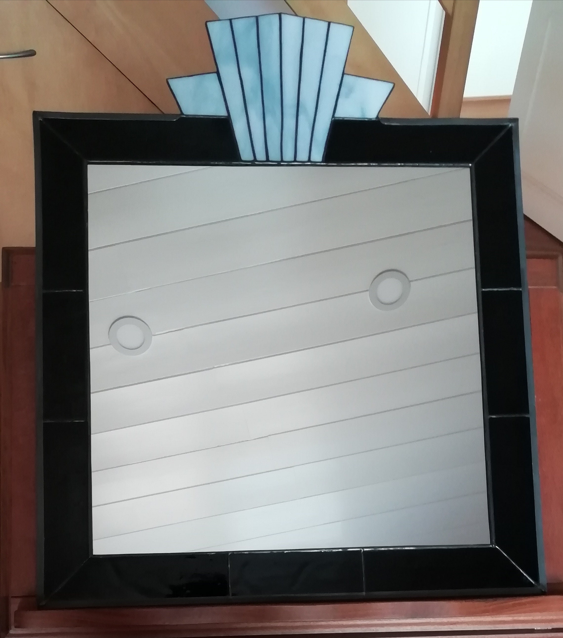 Miroir Noir et Blanc Art Déco