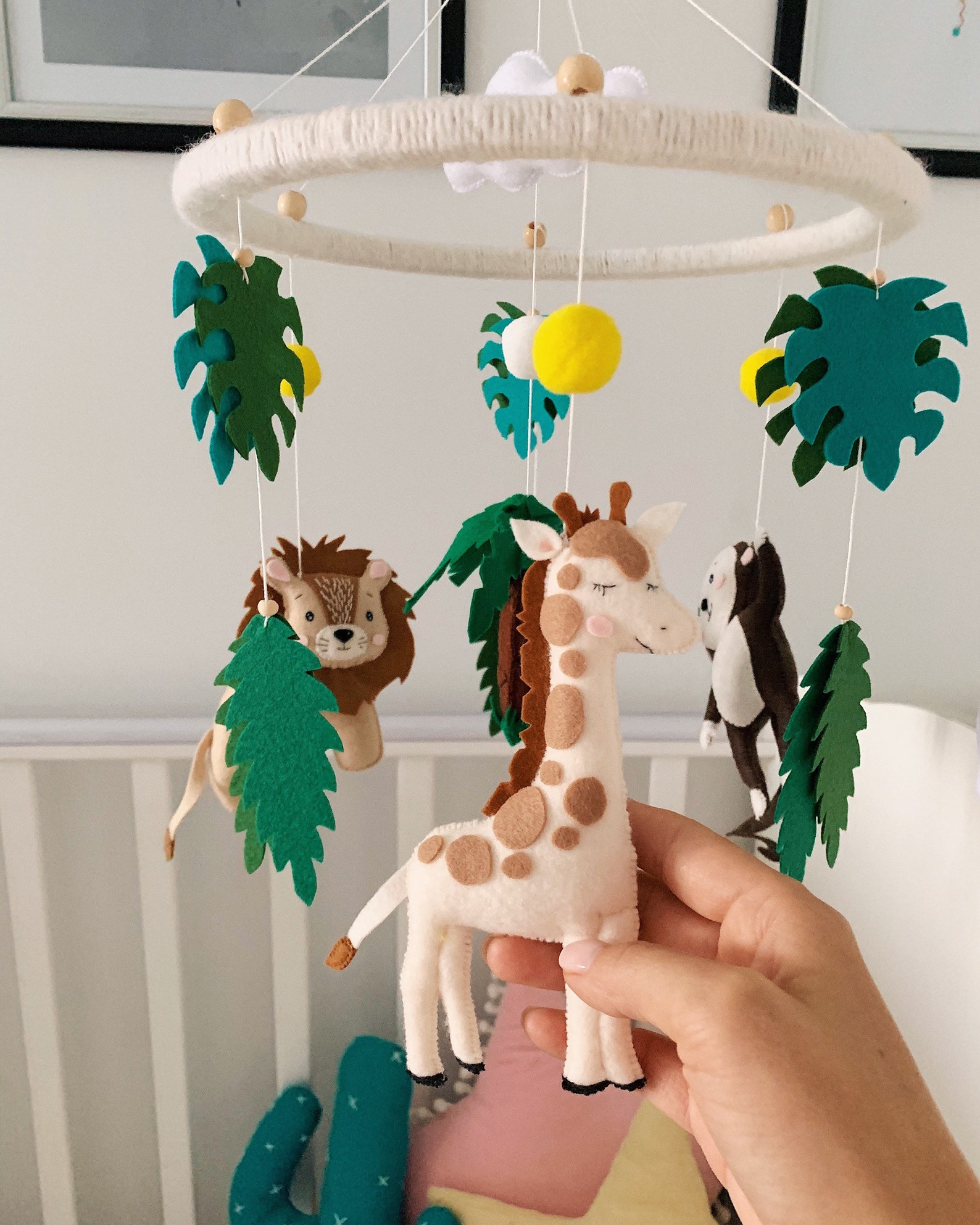 Safari mobile Jungle mobile Lion mobile monkey mobile Etsy