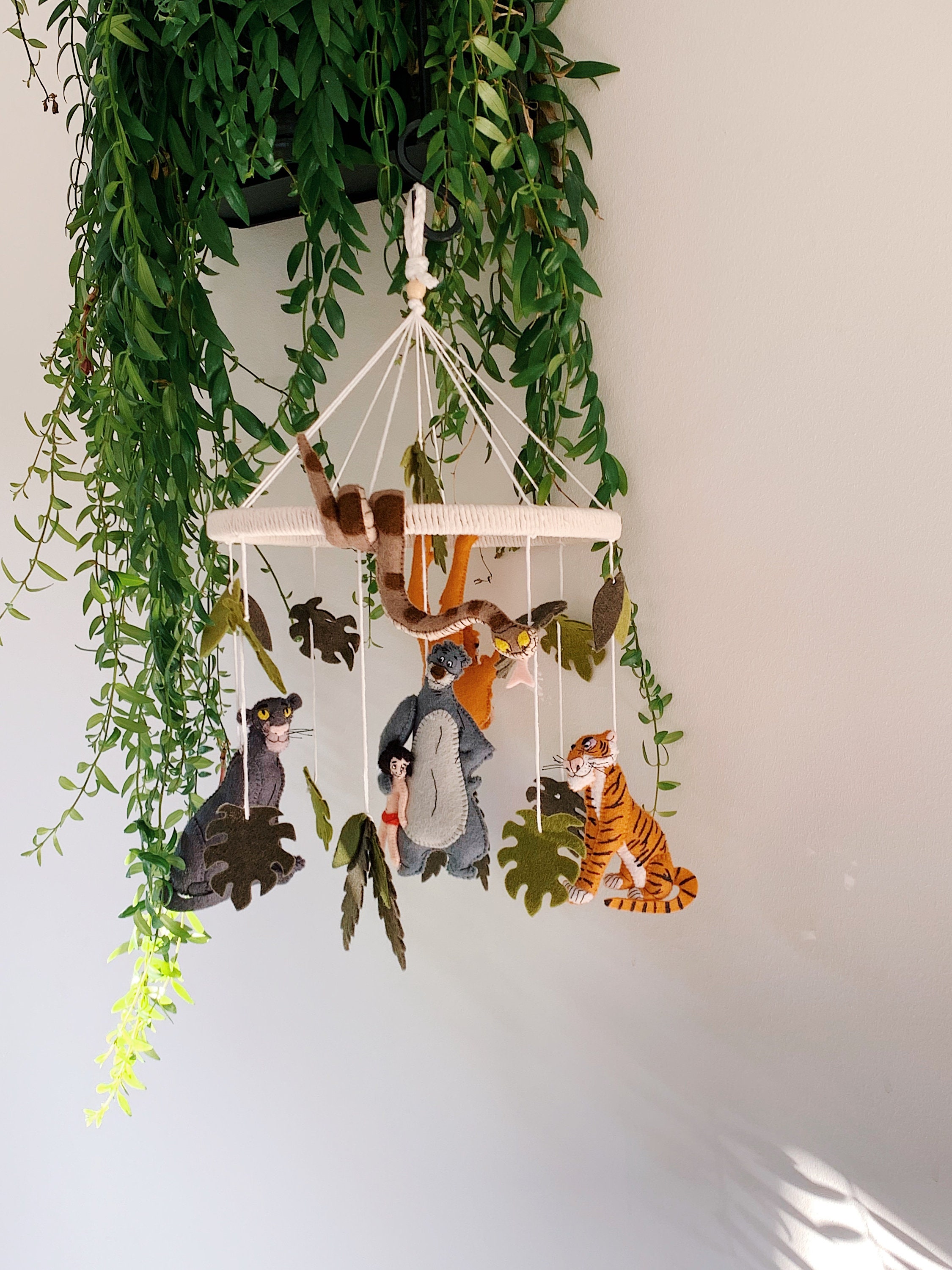 The Jungle book baby mobile Baby mobile Mowgli Woodland mobile Nursery decor Custom baby mobile Crib mobile