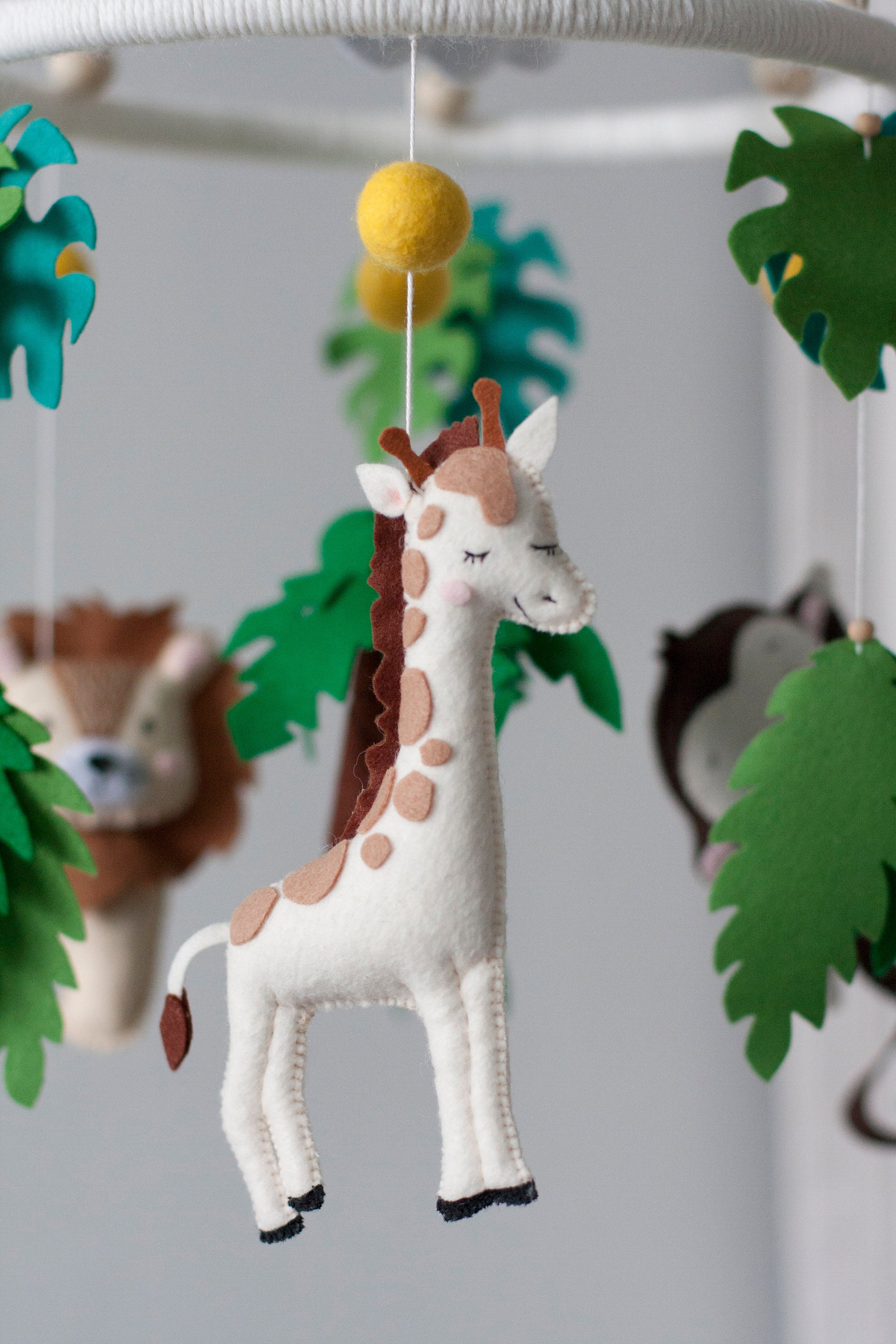 Safari mobile Jungle mobile Lion mobile monkey mobile Etsy