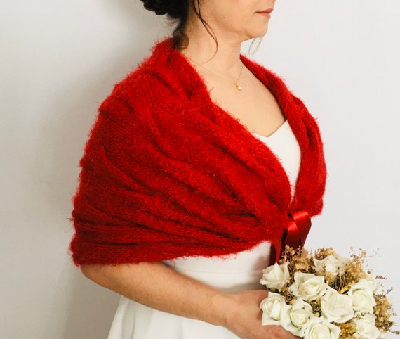 Red shawls and wraps Clearance