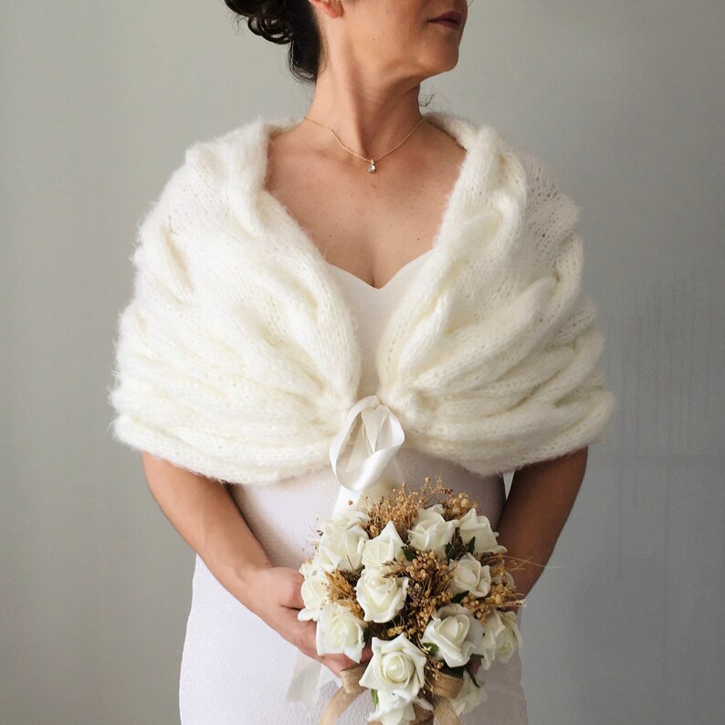 Ivory wedding shawl bridal wrap bridal shawl bridal cape Etsy
