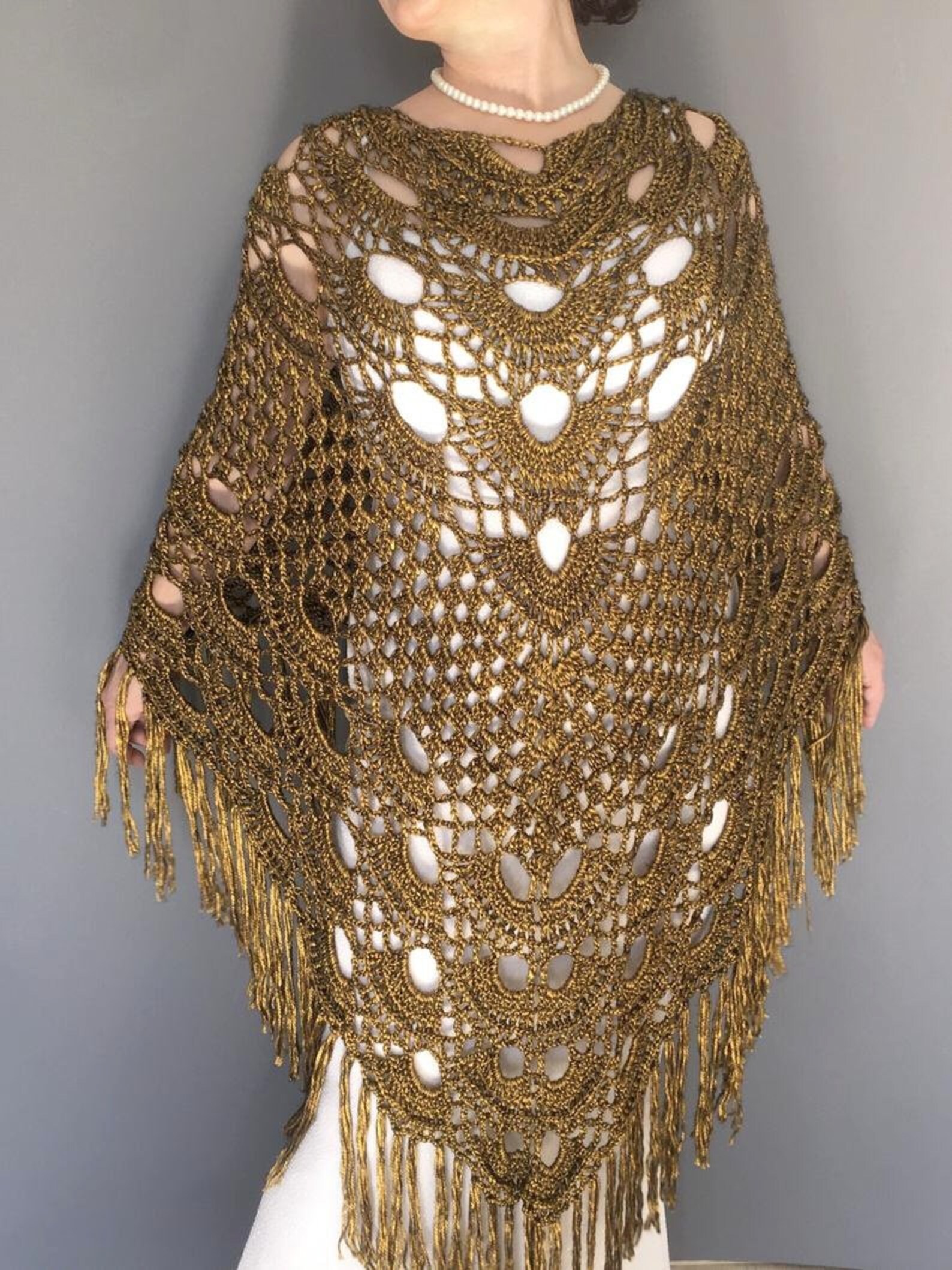 Wedding shawl bridal wrap gold cover up bridal cape Etsy
