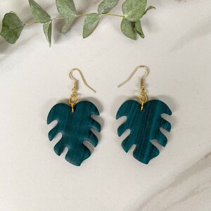 TRENDY EARRING + gift for her + unique earring + dangle earring + leaf earring + lightweight earring + jewelry for her + gift for girlfriend