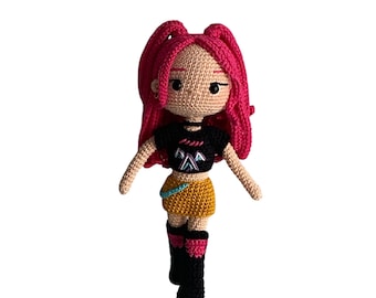K-Pop Amigurumi Pattern, amigurumi doll pattern, pattern in Spanish, French and English, crochet pattern, K-Pop doll pattern, PDF