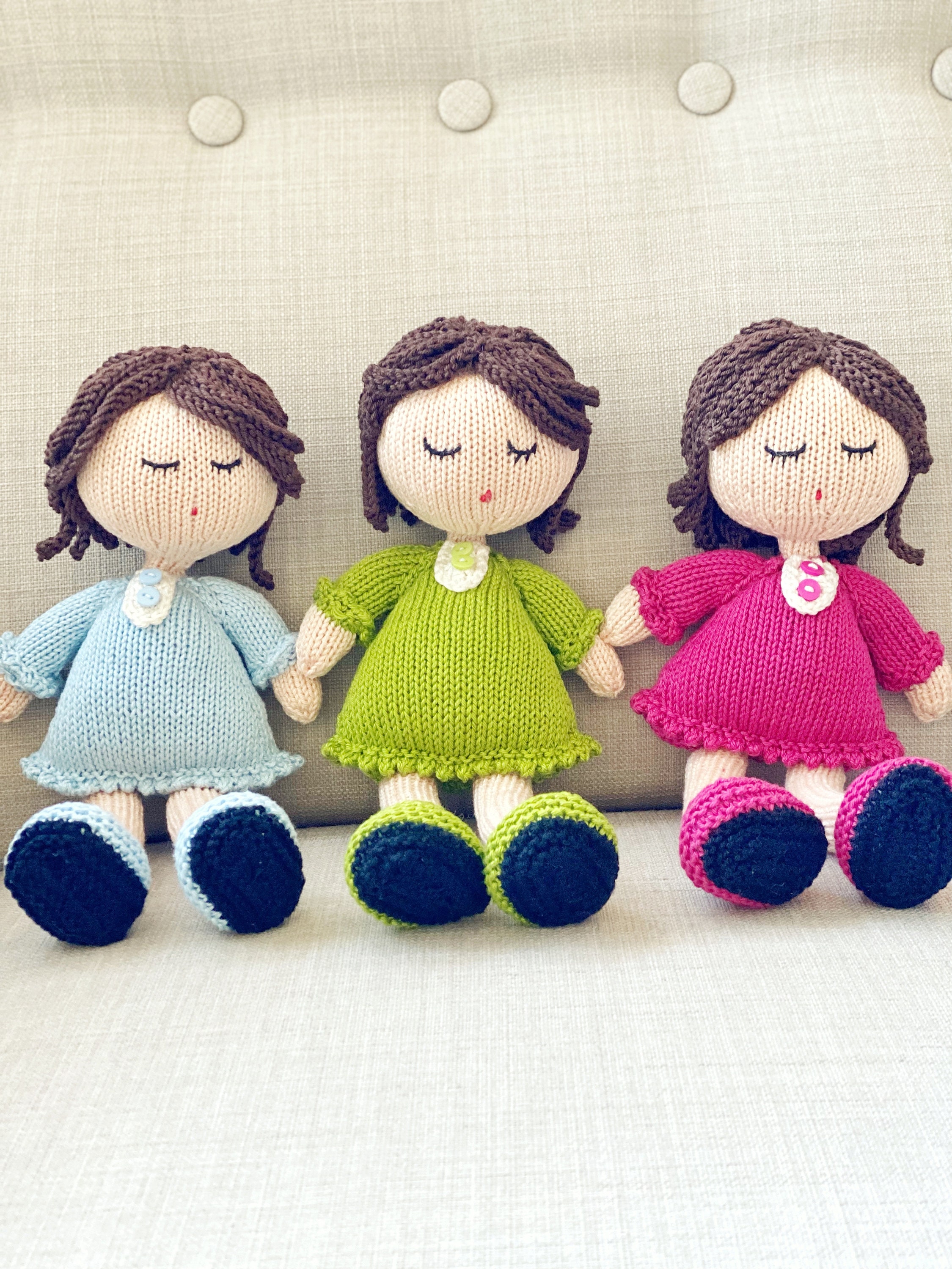 Doll Knitting Pattern/toy Knitting Pattern/knitted Etsy