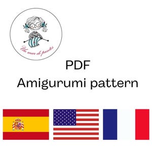 Crochet pattern bundle K-pop, Amigurumi K-Pop, 3-in-1 pattern pack, crochet pattern, K-pop girls, English, French and Spanish, PDF image 2