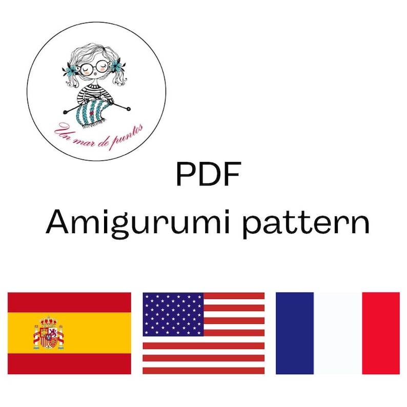 Crochet pattern bundle K-pop, Amigurumi K-Pop, 3-in-1 pattern pack, crochet pattern, K-pop girls, English, French and Spanish, PDF image 2