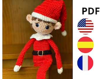 Amigurumi Navidad Patrón PDF | Christmas Crochet Amigurumi Pattern | Modèle Amigurumi Noël