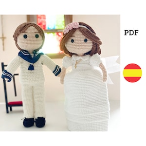 TUTORIAL GANCHILLO. Muñeco  comunión crochet. Muñeca primera comunión. Patrón ganchillo amigurumi