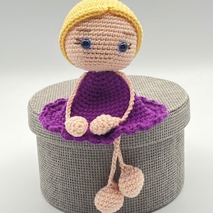 PATRÓN AMIGURUMI BAILARINA, Marta bailarina crochet, muñeca facil ganchillo, amigurumi crochet, bailarina amigurumi fácil, pdf pattern. pdf imagen 10