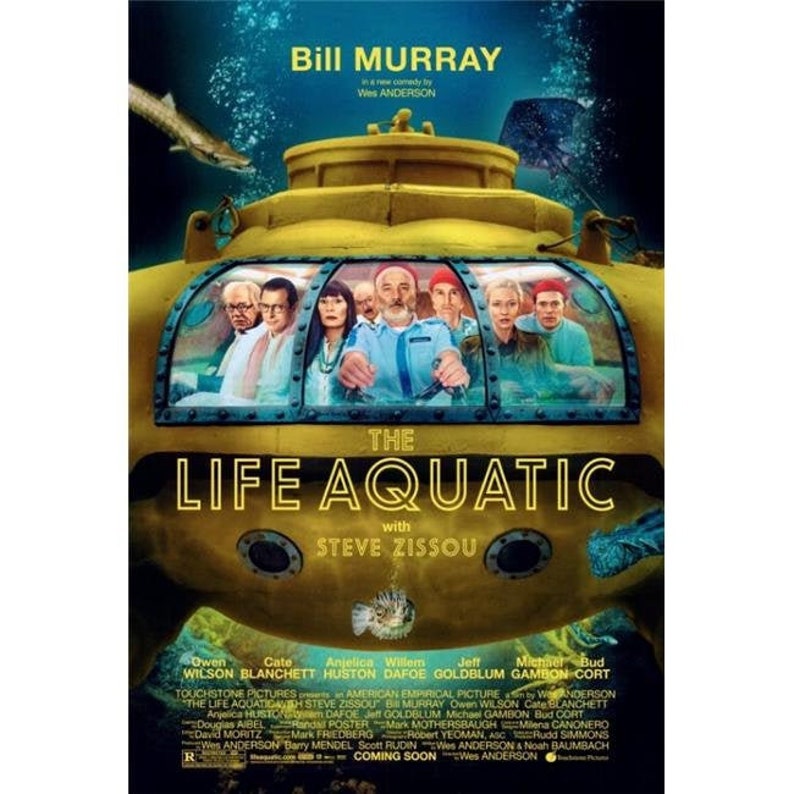 Movie Poster The Life Aquatic with Steve Zissou