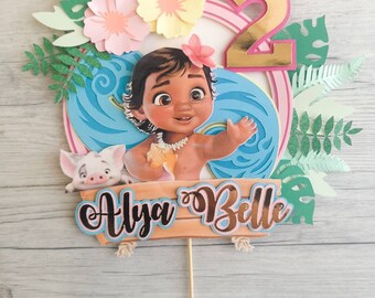 Moana Cake Topper Etsy Moana Cake Topper Etsy