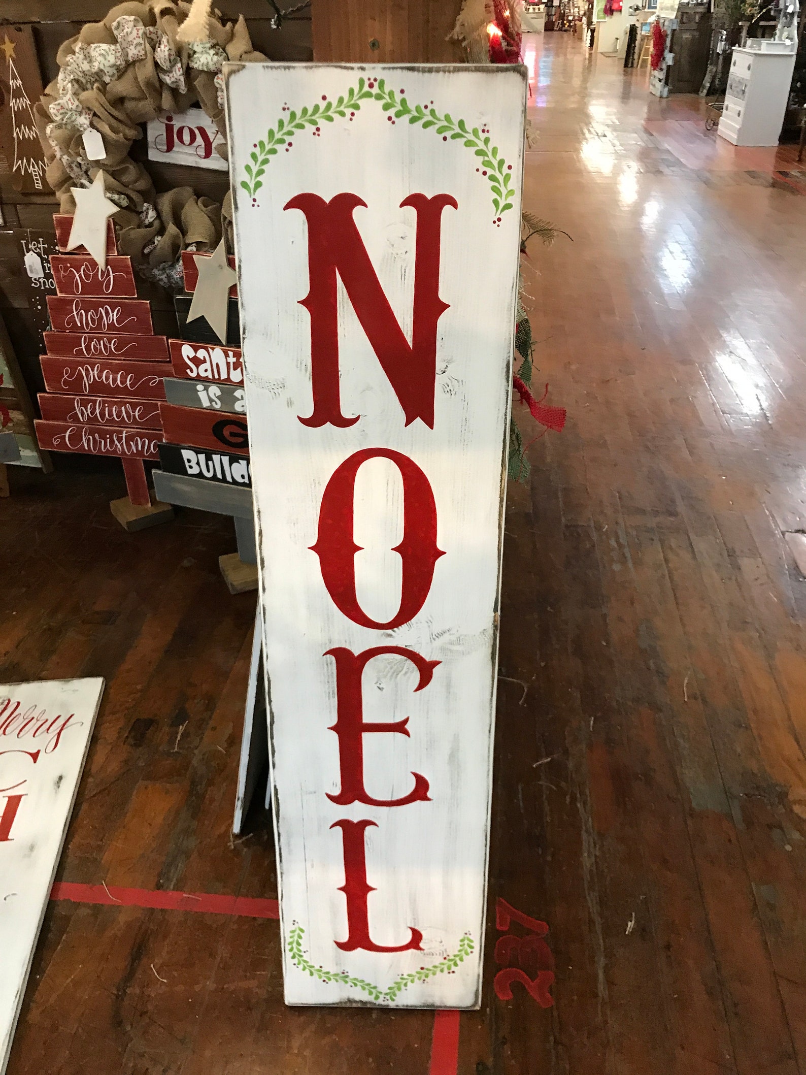 Noel Porch Sign/hand Painted Sign/porch Decor/christmas Etsy