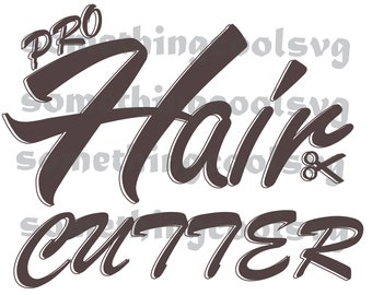 Pro Hair Cutter SVG: Hairdresser T-Shirt Design (Digital Download)
