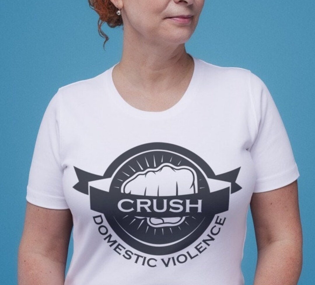 Crush Domestic Violence SVG, I Support Gender Equality, Domestic Violence Awareness Ribbon