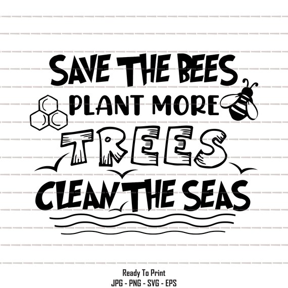 Save The Bees Inspirational T-Shirt For Nature Lovers Save The Bees Inspirational T-Shirt For Nature Lovers