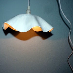 Record lamp in white with plug