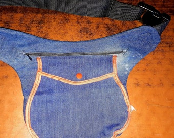 upcycling Gürteltasche aus Jeans