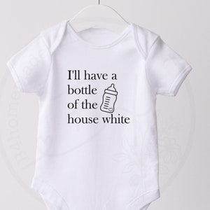 Weißer Baby-Body, lustiger Baby-Body, Baby-Dusche-Geschenk, neues Baby-Geschenk