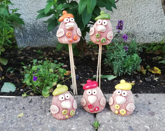 Ahnliche Artikel Wie Blumenstecker Vogel Gartenstecker Dekostecker