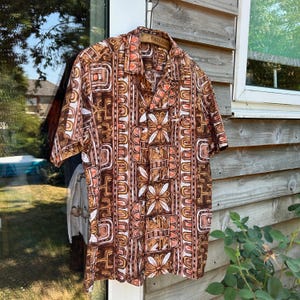 Vintage Hawaiihemd aus den 1960er Jahren von Reef Brown, Größe M