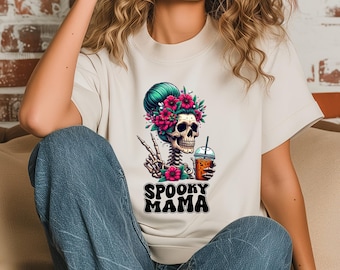 Sweat-shirt effrayant maman, chemise Halloween rétro pour mère, cadeau chemise Halloween maman, t-shirt Halloween maman, saison effrayante, chemise rétro