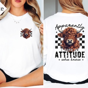 Comfort Colors® Apparently I Have An Attitude Who Knew Shirt, Funny Sweatshirt, Womens Retro Tee, Gift For Her Tee, Sarcastic Tee