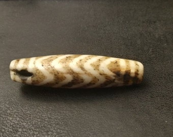 Ancient Tiger Pumtek Bead - fossil palm wood - lucky charm