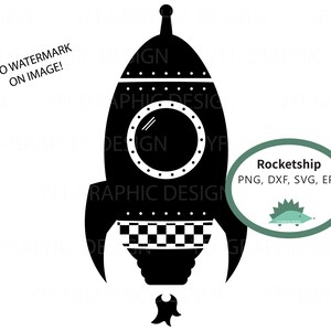 Rocket Ship Svg, DXF spaceship, rocketship space clipart silhouette, rocketship vector, rocketship eps, rocketship black / white stencil PNG