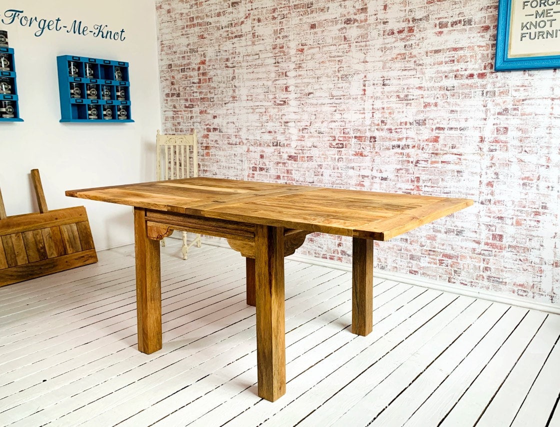 Modern Rustic Extending Farmhouse Dining Table Seat 8 People Etsy UK