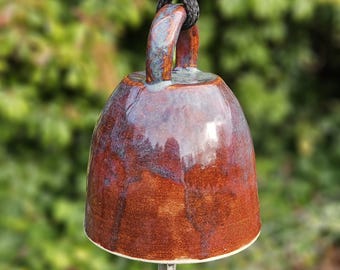 Handmade Ceramic Bell for Home or Garden