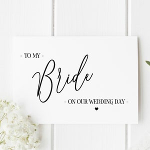 de mariage de mariée | carte de mariage pour femme | de mariage de style calligraphie | carte pour le jour du mariage de la mariée |