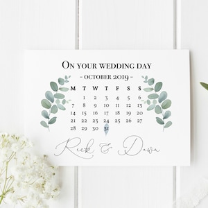 Carte de mariage personnalisée | Carte de voeux pour couples nouvellement mariés | Carte de mariage de félicitations | Carte-cadeau de mariage | Aquarelle