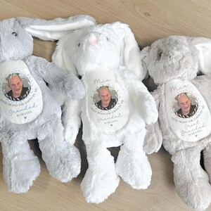 Personalised Grandparent Memory Teddy - Grandad in Heaven Bunny - Nanny Memorial Bunny - Sent From Heaven Gift - New Baby Gifts - Grandma