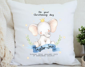 Cadeau de baptême personnalisé | Don de baptême | Coussin de baptême personnalisé | Cadeau bébé personnalisé | Jour du nom | Nom Pillow |