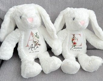 Personalised Bunny Rabbit - New Baby Gift - Personalised Soft Toy - Baby Shower Gift -  Your Name Teddy -  Cuddly Toy - Daughter -Grandchild